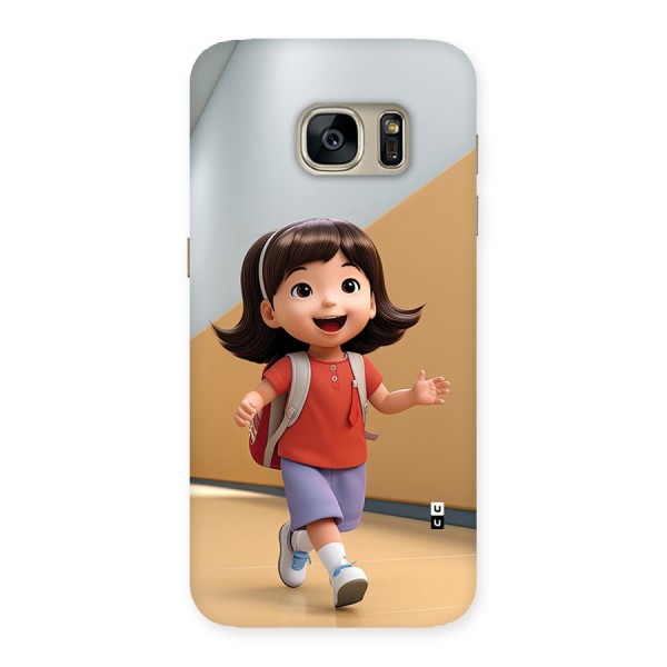 Cute School Girl Back Case for Galaxy S7