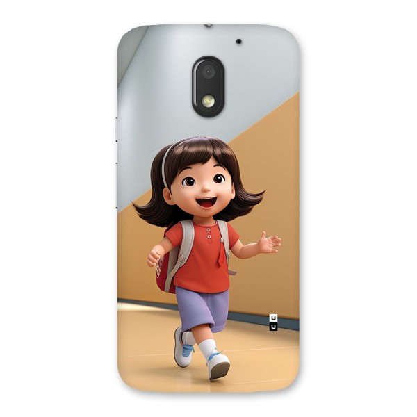 Cute School Girl Back Case for Moto E3 Power