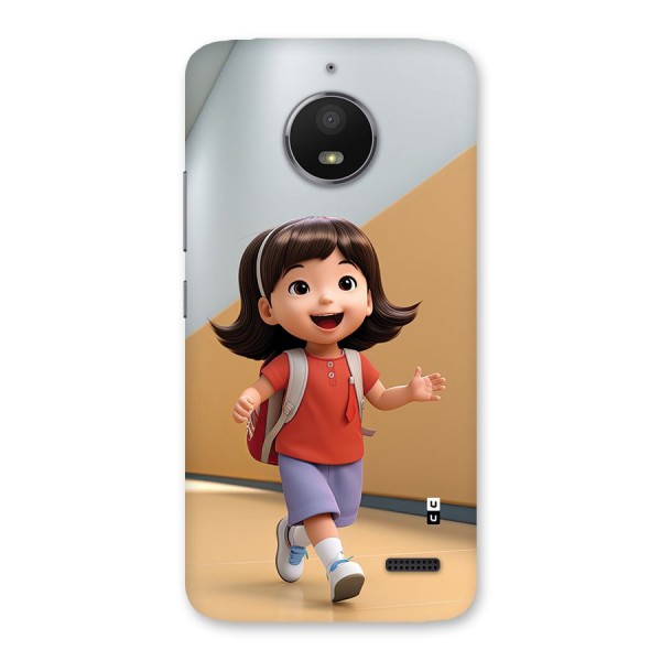 Cute School Girl Back Case for Moto E4