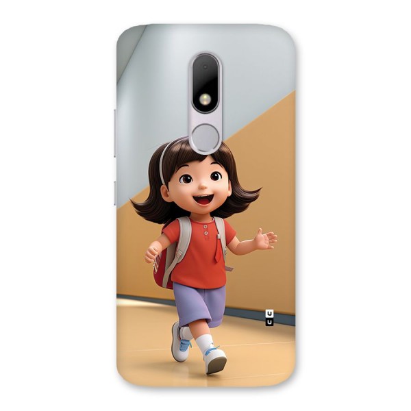 Cute School Girl Back Case for Moto M