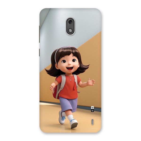 Cute School Girl Back Case for Nokia 2