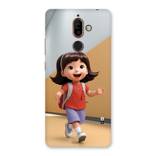 Cute School Girl Back Case for Nokia 7 Plus