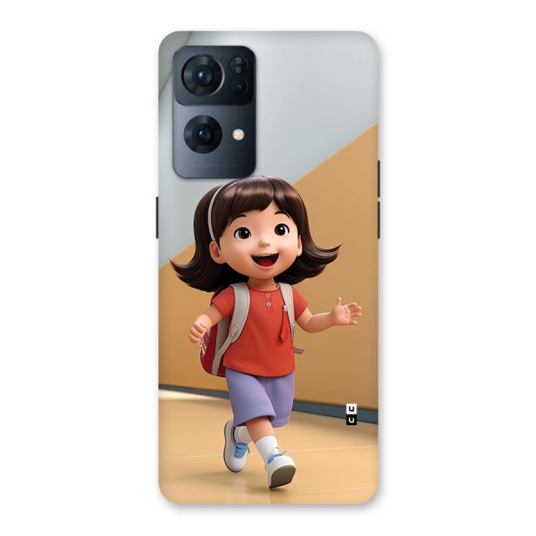 Cute School Girl Back Case for Oppo Reno7 Pro 5G