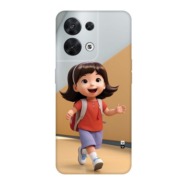 Cute School Girl Back Case for Oppo Reno8 5G