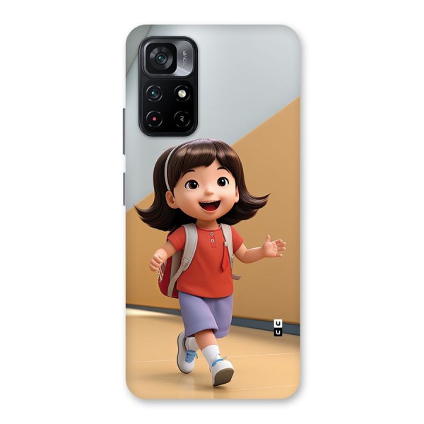 Cute School Girl Back Case for Poco M4 Pro 5G