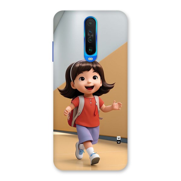 Cute School Girl Back Case for Poco X2