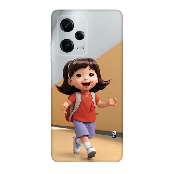 Cute School Girl Back Case for Redmi Note 12 Pro