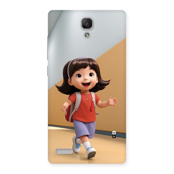 Cute School Girl Back Case for Redmi Note Prime