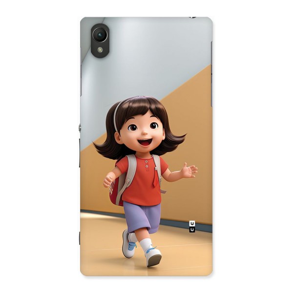 Cute School Girl Back Case for Xperia Z1