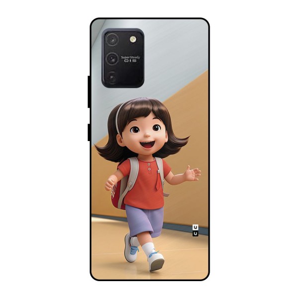 Cute School Girl Metal Back Case for Galaxy S10 Lite