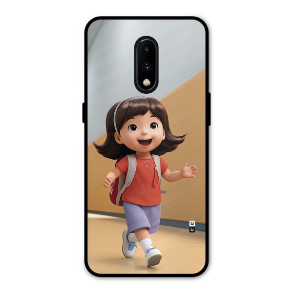 Cute School Girl Metal Back Case for OnePlus 7