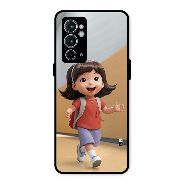 Cute School Girl Metal Back Case for OnePlus 9RT 5G