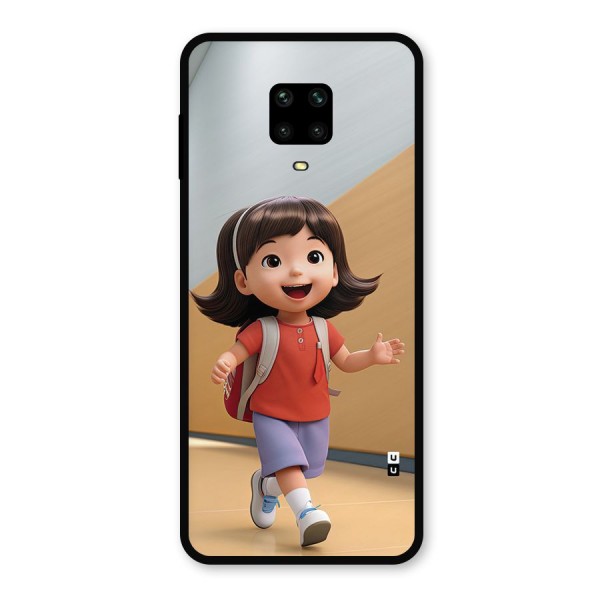 Cute School Girl Metal Back Case for Poco M2 Pro