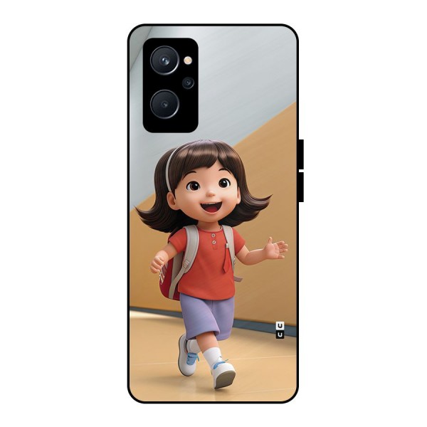 Cute School Girl Metal Back Case for Realme 9i 5G