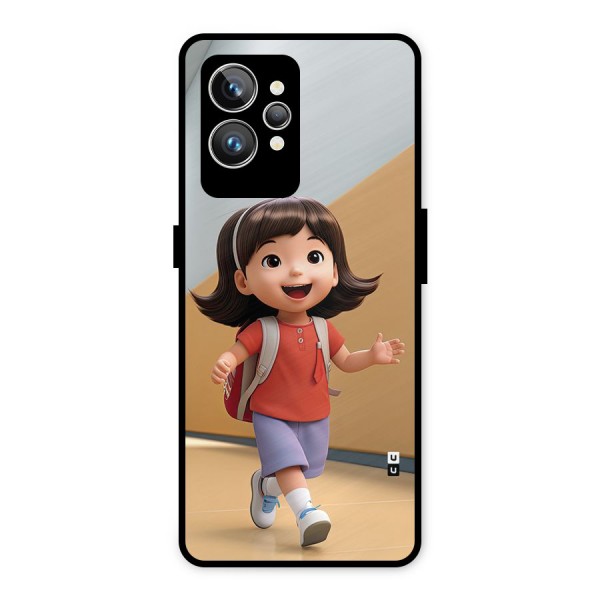 Cute School Girl Metal Back Case for Realme GT2 Pro