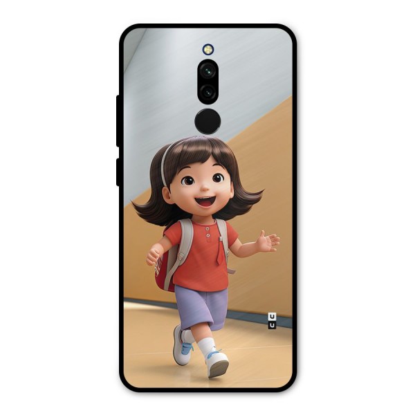 Cute School Girl Metal Back Case for Redmi 8