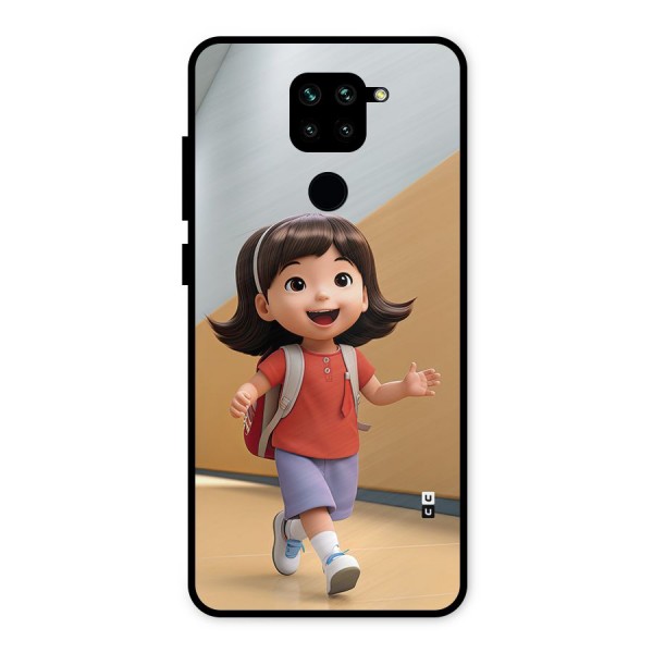 Cute School Girl Metal Back Case for Redmi Note 9