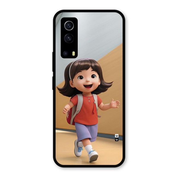 Cute School Girl Metal Back Case for iQOO Z3