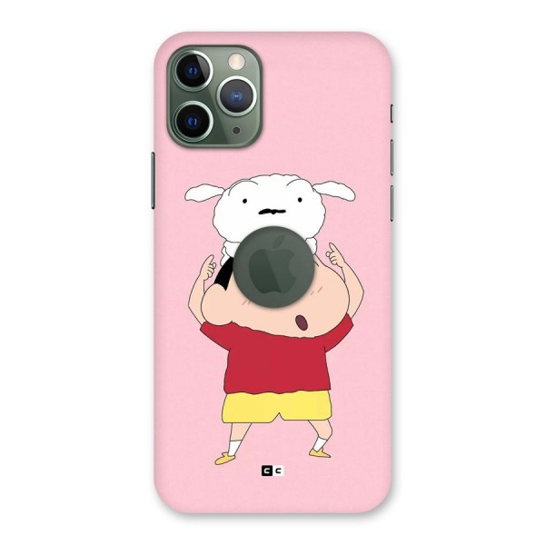 Cute Sheero Back Case for iPhone 11 Pro Logo Cut