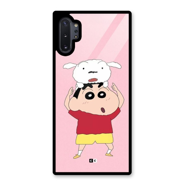 Cute Sheero Glass Back Case for Galaxy Note 10 Plus