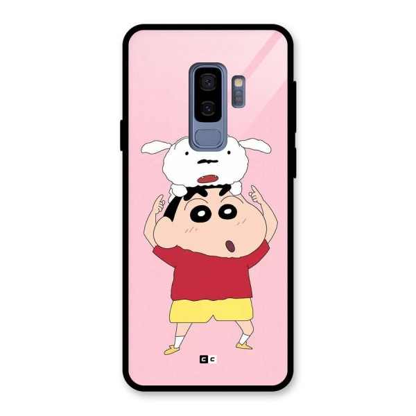 Cute Sheero Glass Back Case for Galaxy S9 Plus