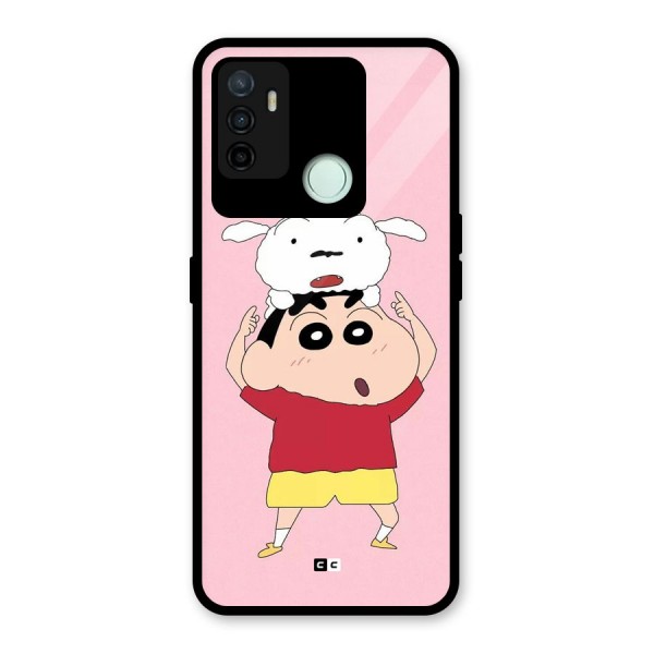 Cute Sheero Glass Back Case for Oppo A53