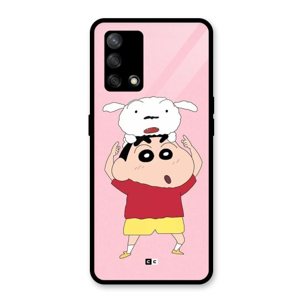 Cute Sheero Glass Back Case for Oppo F19