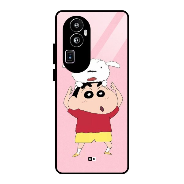 Cute Sheero Glass Back Case for Oppo Reno10 Pro Plus