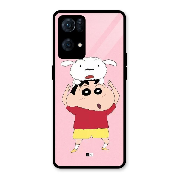 Cute Sheero Glass Back Case for Oppo Reno7 Pro 5G