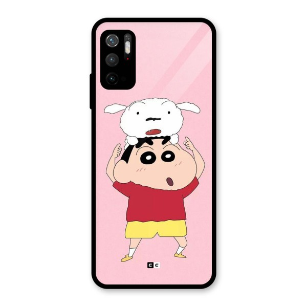 Cute Sheero Glass Back Case for Poco M3 Pro 5G