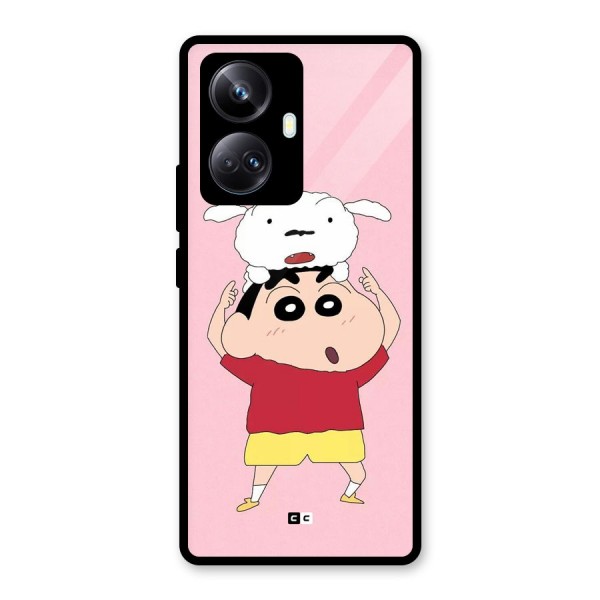 Cute Sheero Glass Back Case for Realme 10 Pro Plus