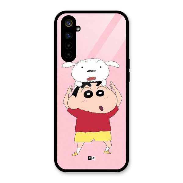 Cute Sheero Glass Back Case for Realme 6i