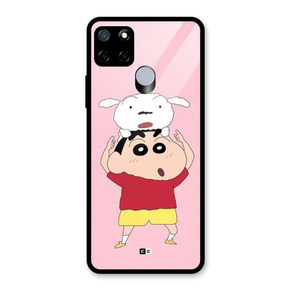 Cute Sheero Glass Back Case for Realme C12