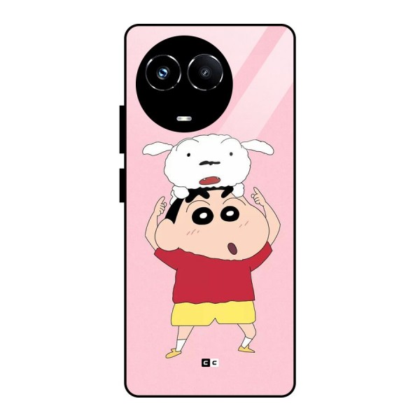 Cute Sheero Glass Back Case for Realme Narzo 60X