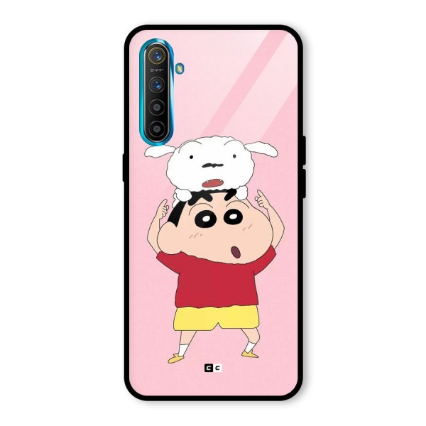 Cute Sheero Glass Back Case for Realme XT