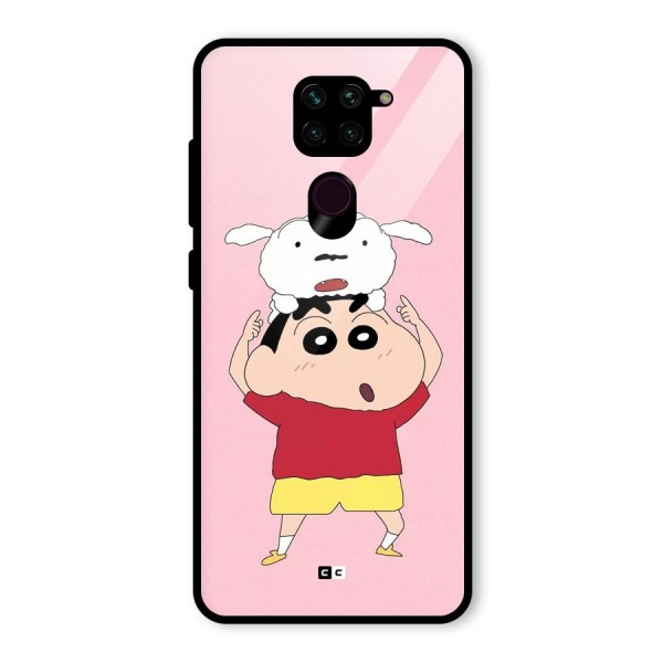 Cute Sheero Glass Back Case for Redmi Note 9