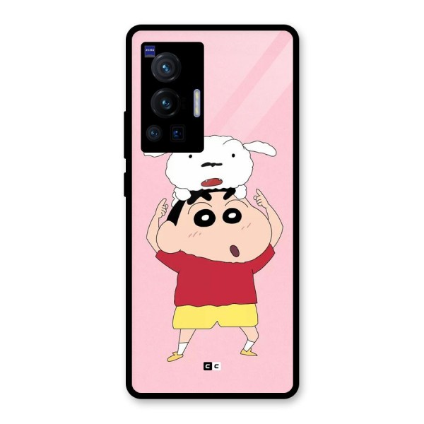 Cute Sheero Glass Back Case for Vivo X70 Pro