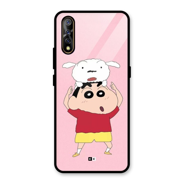 Cute Sheero Glass Back Case for Vivo Z1x