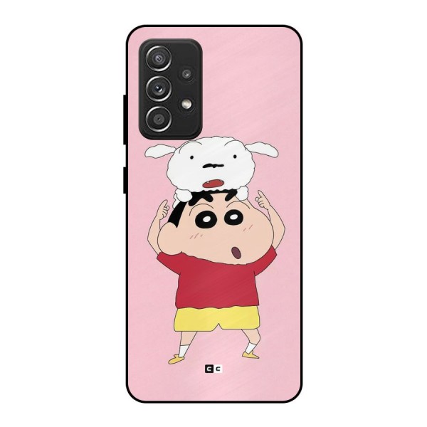 Cute Sheero Metal Back Case for Galaxy A52