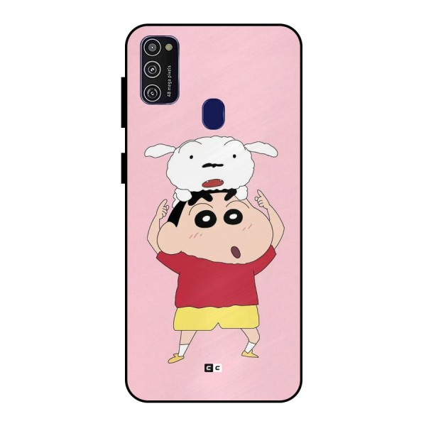 Cute Sheero Metal Back Case for Galaxy M30s