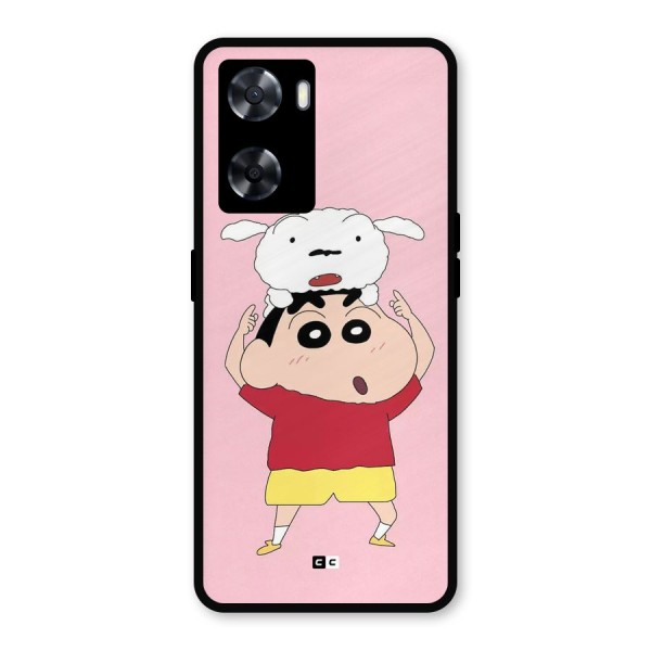 Cute Sheero Metal Back Case for Oppo A77