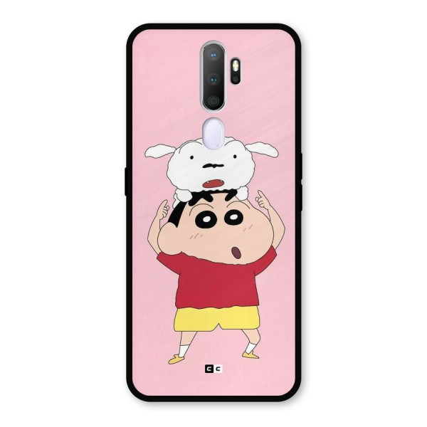 Cute Sheero Metal Back Case for Oppo A9 (2020)