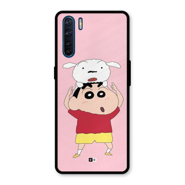 Cute Sheero Metal Back Case for Oppo F15