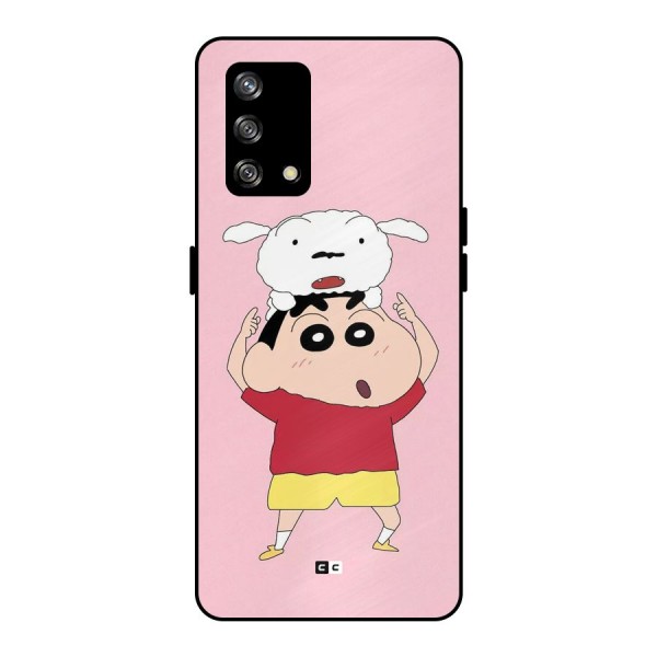 Cute Sheero Metal Back Case for Oppo F19s