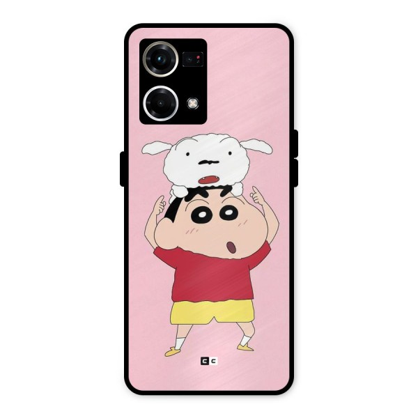 Cute Sheero Metal Back Case for Oppo F21 Pro 4G