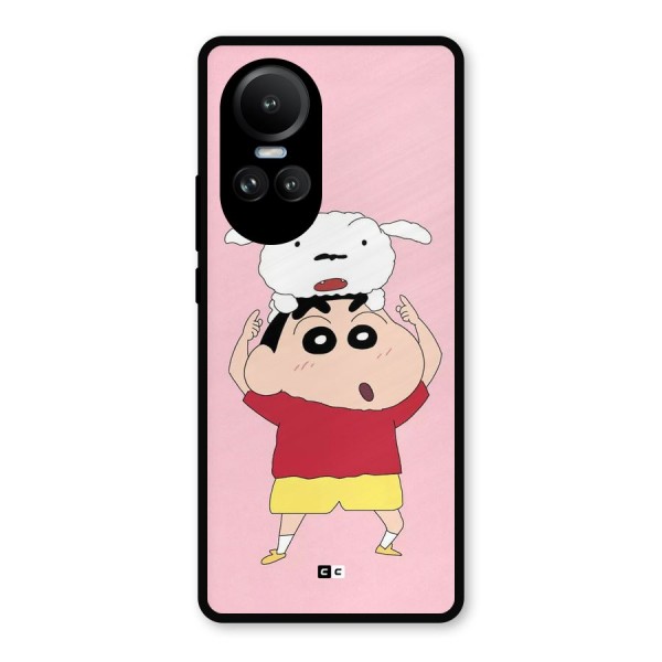 Cute Sheero Metal Back Case for Oppo Reno10