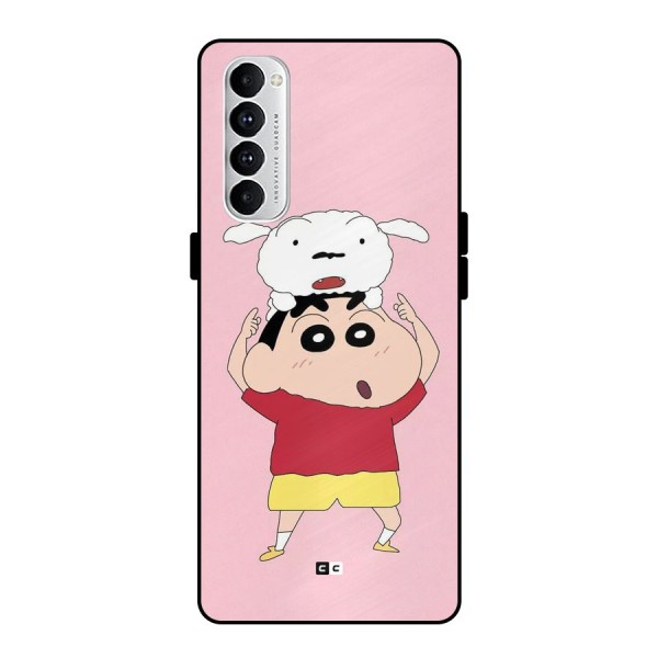 Cute Sheero Metal Back Case for Oppo Reno4 Pro