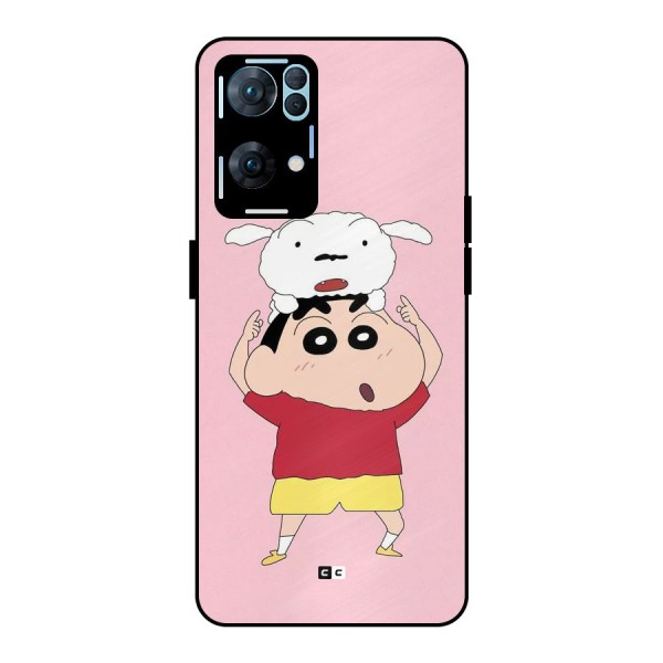 Cute Sheero Metal Back Case for Oppo Reno7 Pro 5G