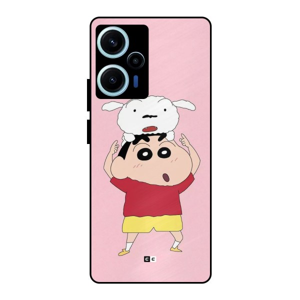 Cute Sheero Metal Back Case for Poco F5