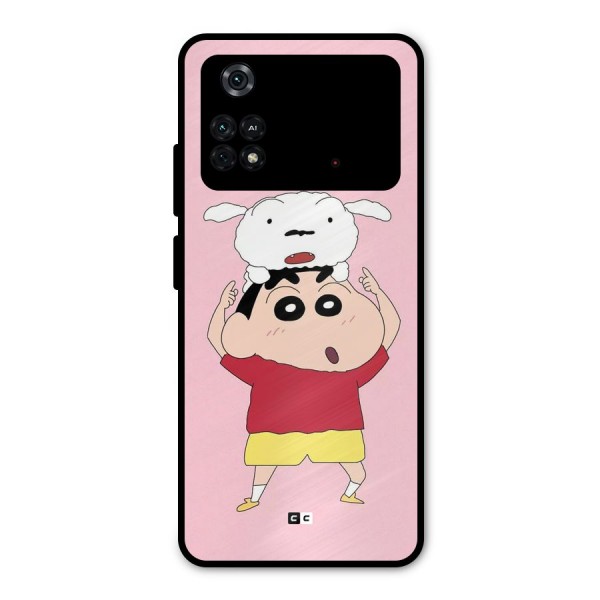 Cute Sheero Metal Back Case for Poco M4 Pro 4G